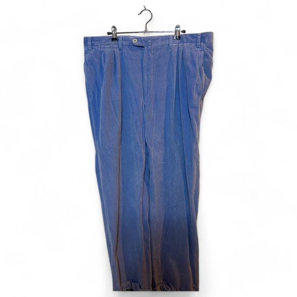 Vintage Amazing Periwinkle Corduroy Cashmere Pants Italy-Made 39 Franck Namani - Picture 2 of 7